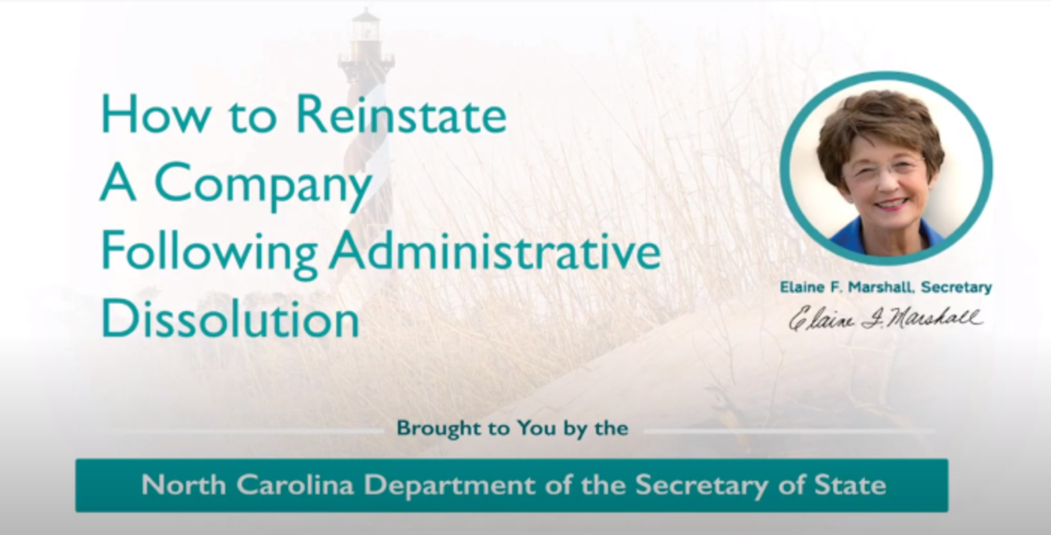 How to Reinstate a Company Following Administrative Dissolution