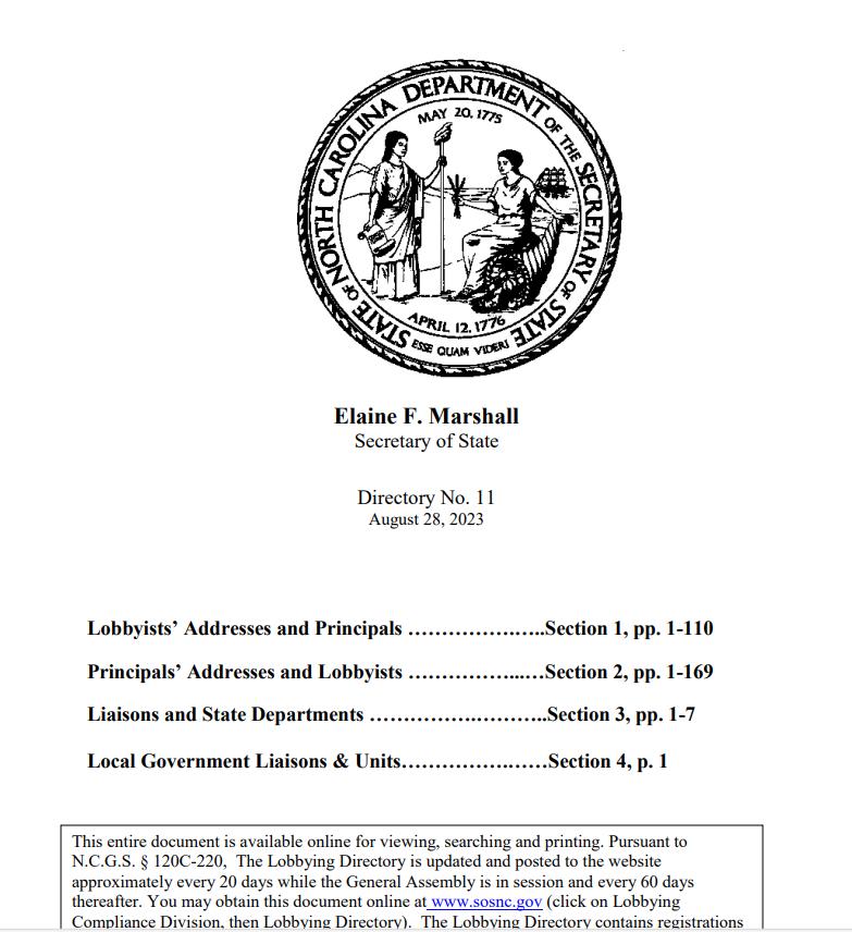 Figure 47.Lobbying Directory