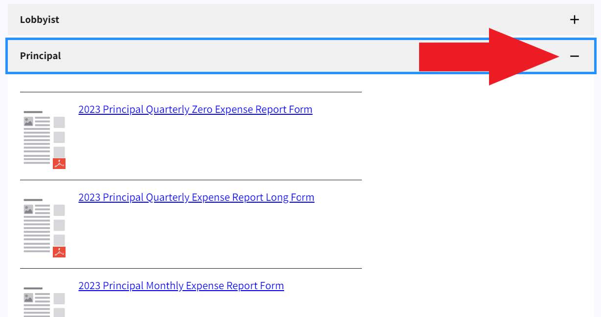 Figure 51. Form categories