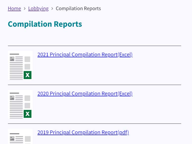 Figure 61. List of Compilation Report files