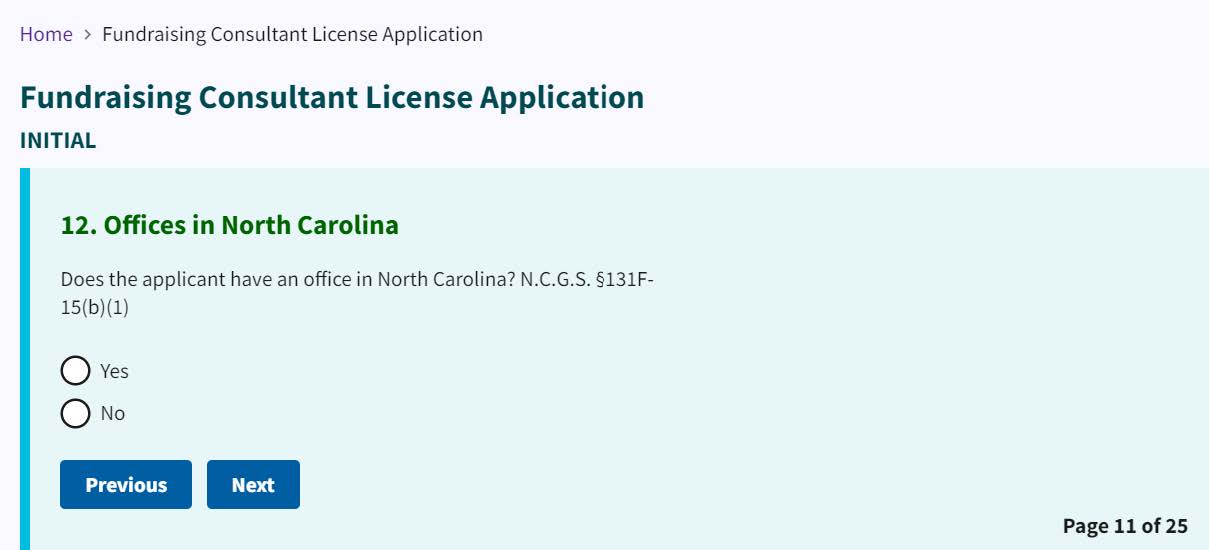 Figure 112. Question: Do you have an office in NC?