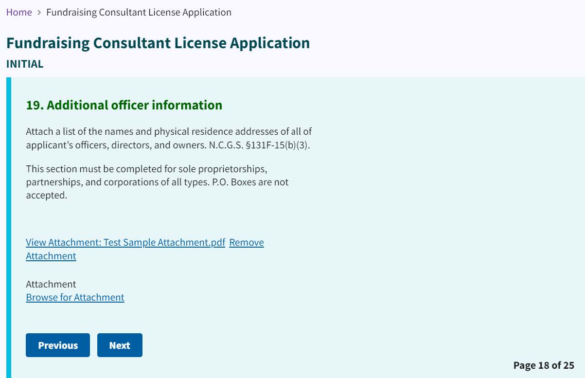 Figure 123. Additional officer information