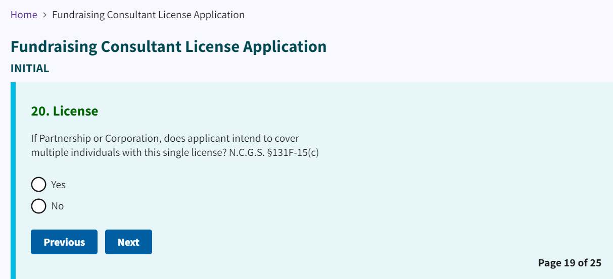 Figure 124. License question