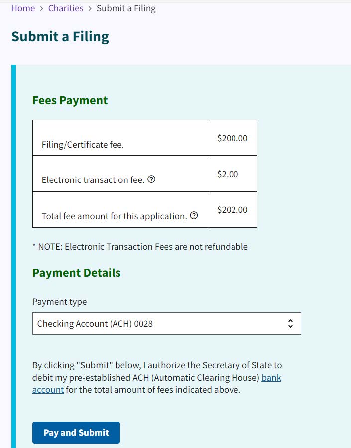 Figure 131. Payment Details page