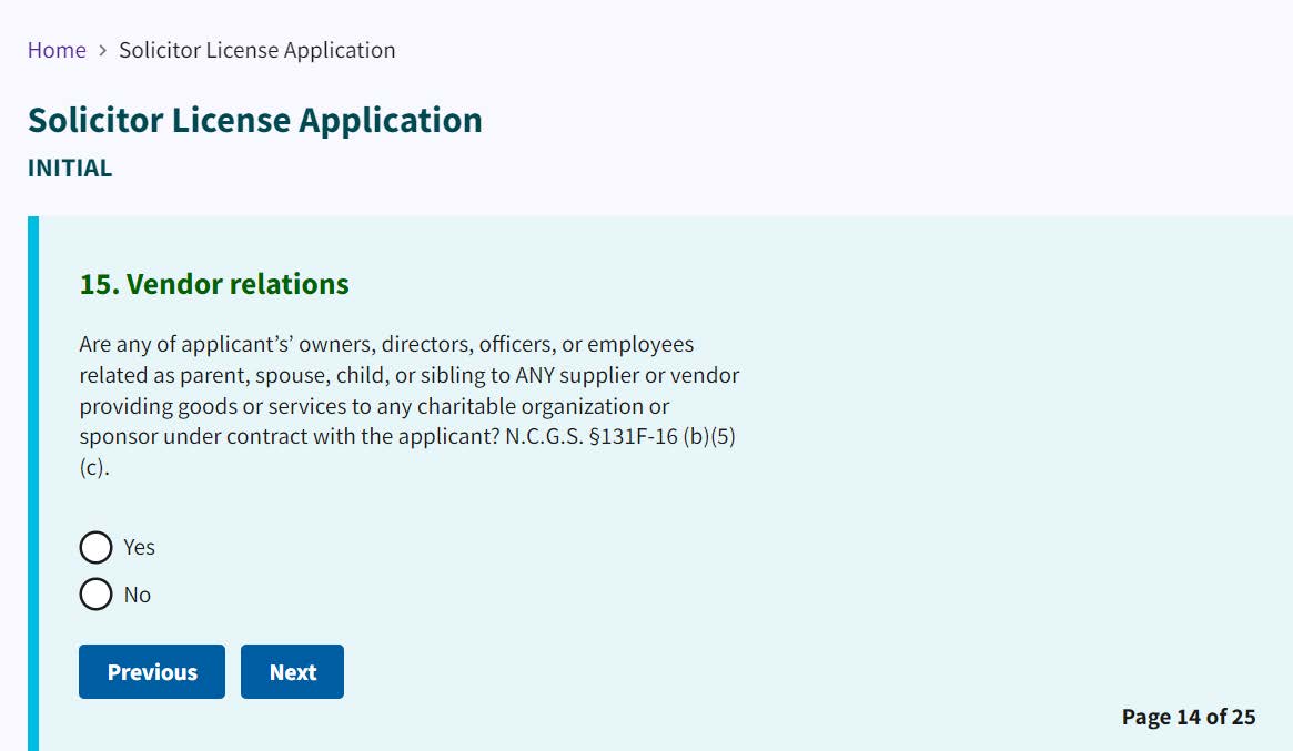 Figure 149. Vendor relations question