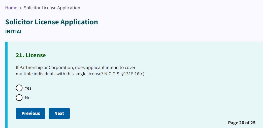 Figure 156. License question