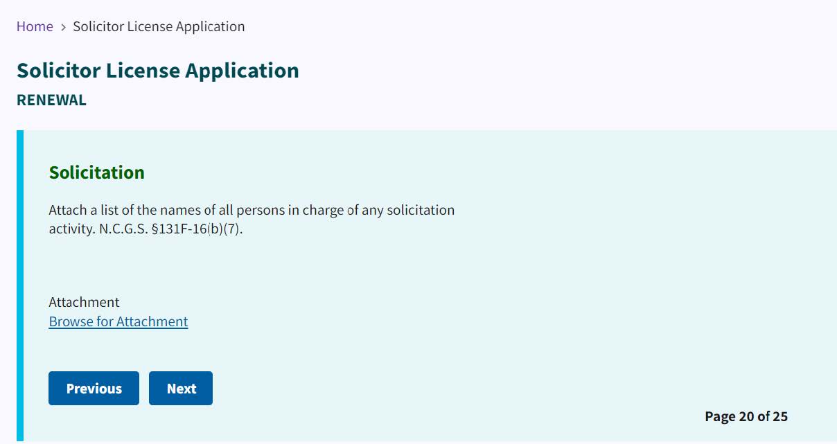 Figure 209. Solicitation list attachment link