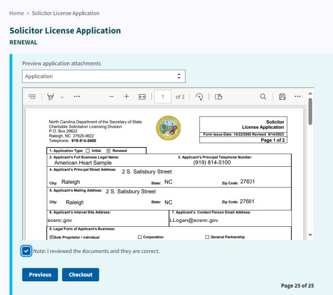 Figure 214. Application preview window