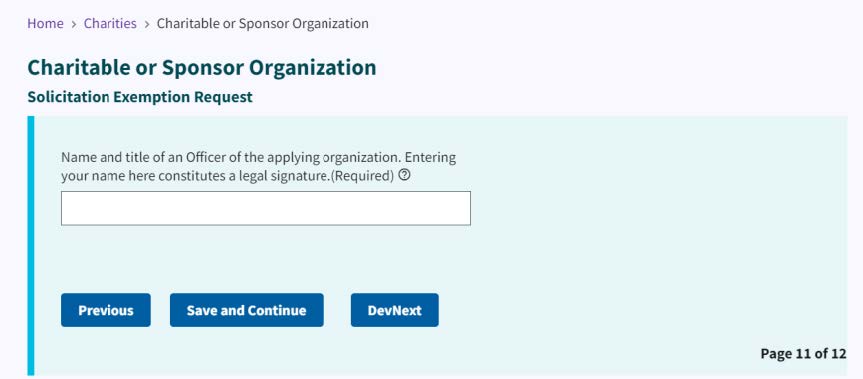 Figure Officer name and title entry field