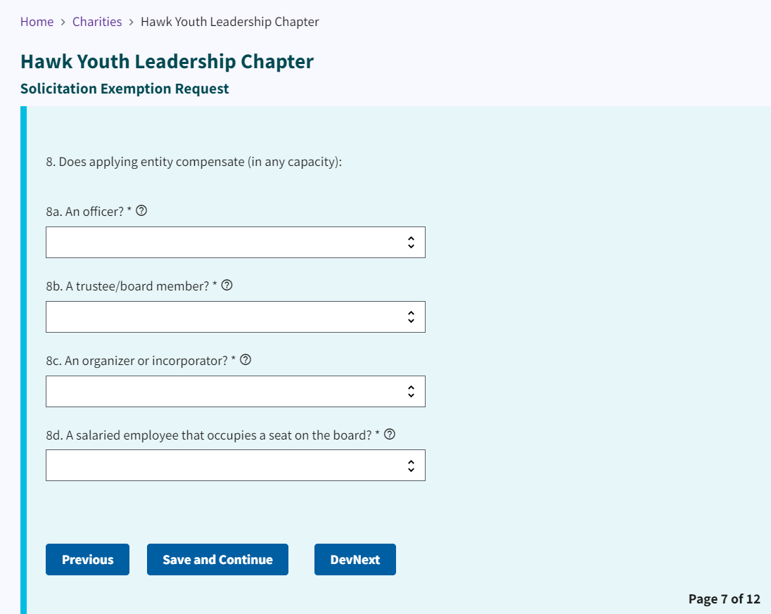 Figure 90. Compensation entry fields