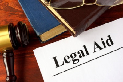 a close-up of a legal aid. Containing the words: legal aid