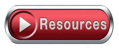 a red rectangular sign with white text. Containing the words: resources