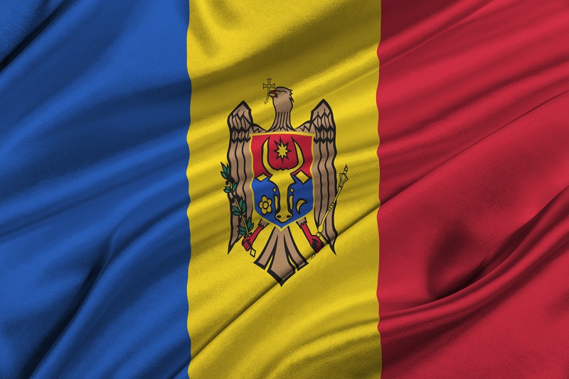 a flag with a red yellow and blue stripe.