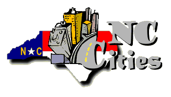 N.C cities on N.C state map