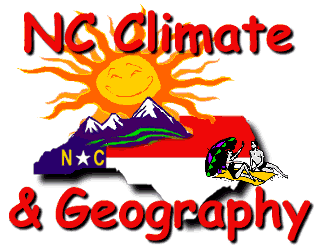 N.C Climate and Geography on N.C state map