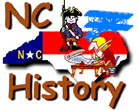 N.C History on N.C state map